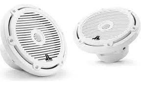 7.7-inch (196 mm) Marine Coaxial Speakers, Gloss White Classic Grilles – התקנה מקצועית מבית Qton, מומחים באיתור, מיגון ומולטימדיה לרכב