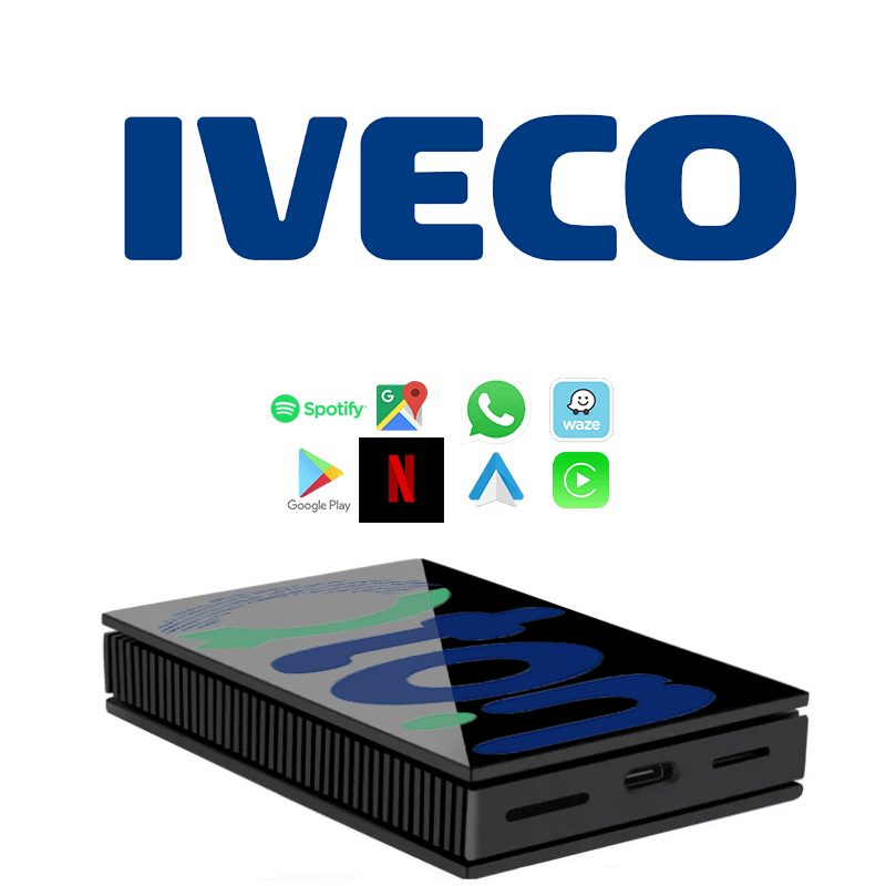 מערכת מולטימדיה אנדרואיד לאיבקו (Iveco) דיילי 2018 (פותח מסך) – התקנה מקצועית מבית Qton, מומחים באיתור, מיגון ומולטימדיה לרכב