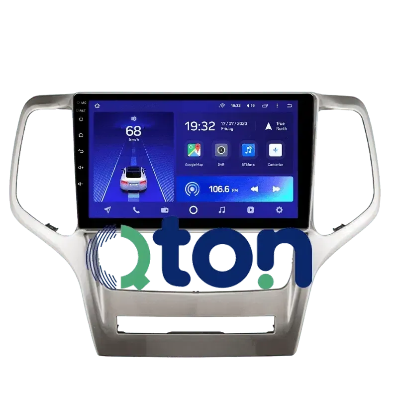 מערכת מולטימדיה אנדרואיד לג'יפ (JEEP) גרנד צ'ירוקי 2011 – התקנה מקצועית מבית Qton, מומחים באיתור, מיגון ומולטימדיה לרכב