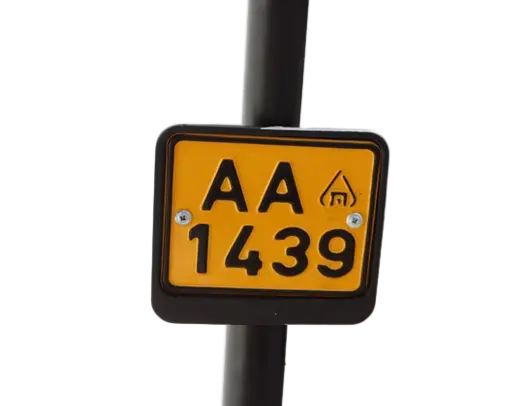 לוחית רישוי תקנית לקורקינט ואופניים חשמליים לפי חוק משרד התחבורה