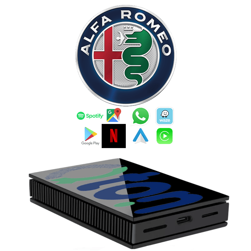 מערכת מולטימדיה אנדרואיד לאלפא רומיאו (Alfa Romeo) סטלביו 2018 (פותח מסך) – התקנה מקצועית מבית Qton, מומחים באיתור, מיגון ומולטימדיה לרכב