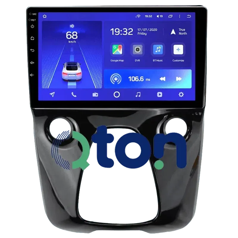 מערכת מולטימדיה אנדרואיד לטויוטה (Toyota) אייגו 2018 – התקנה מקצועית מבית Qton, מומחים באיתור, מיגון ומולטימדיה לרכב