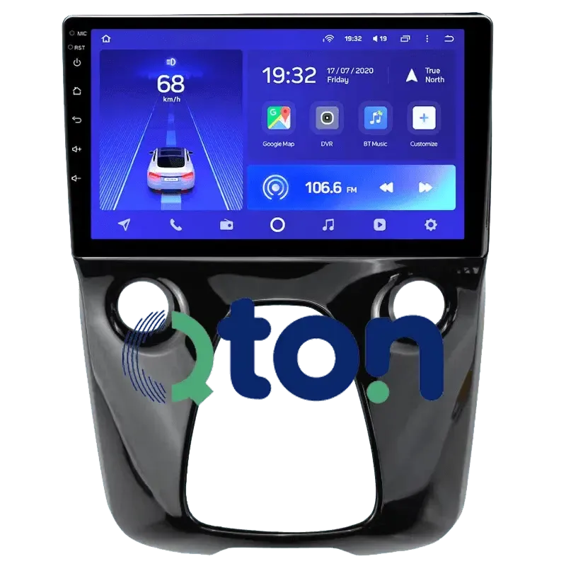 מערכת מולטימדיה אנדרואיד לטויוטה (Toyota) אייגו 2021 – התקנה מקצועית מבית Qton, מומחים באיתור, מיגון ומולטימדיה לרכב