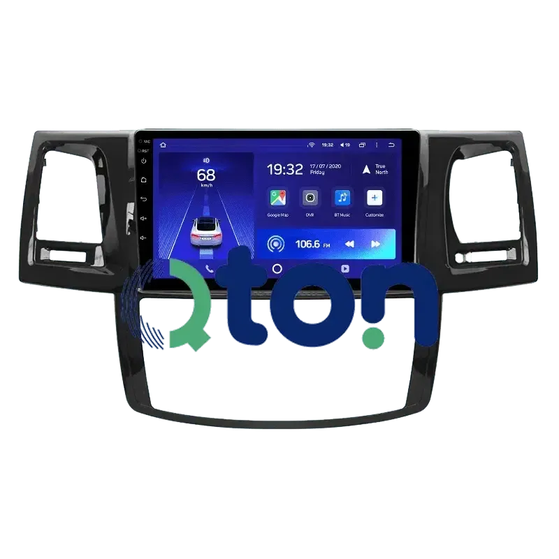 מערכת מולטימדיה אנדרואיד לטויוטה (Toyota) היילקס 2010 – התקנה מקצועית מבית Qton, מומחים באיתור, מיגון ומולטימדיה לרכב