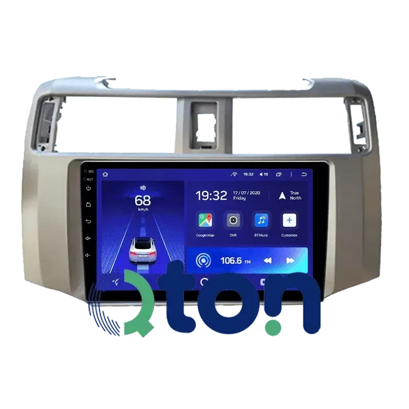 מערכת מולטימדיה אנדרואיד לטויוטה (Toyota) פוראנר 2018 – התקנה מקצועית מבית Qton, מומחים באיתור, מיגון ומולטימדיה לרכב