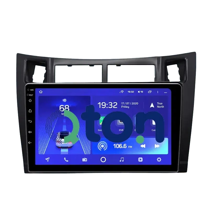 מערכת מולטימדיה אנדרואיד לטויוטה (Toyota) יאריס 2010 – התקנה מקצועית מבית Qton, מומחים באיתור, מיגון ומולטימדיה לרכב