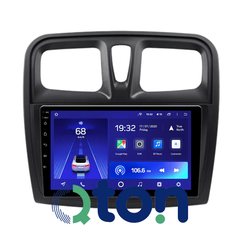 מערכת מולטימדיה אנדרואיד לדצ'יה לוגאן 2017 – התקנה מקצועית מבית Qton, מומחים באיתור, מיגון ומולטימדיה לרכב