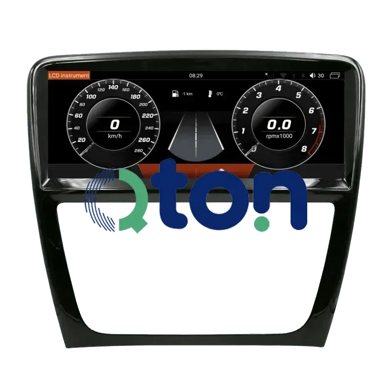 מערכת מולטימדיה אנדרואיד לג'גואר (Jaguar) XJ 2010 – התקנה מקצועית מבית Qton, מומחים באיתור, מיגון ומולטימדיה לרכב