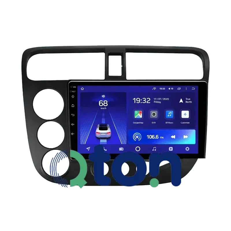 מערכת מולטימדיה אנדרואיד להונדה (Honda) סיוויק 2019 – התקנה מקצועית מבית Qton, מומחים באיתור, מיגון ומולטימדיה לרכב