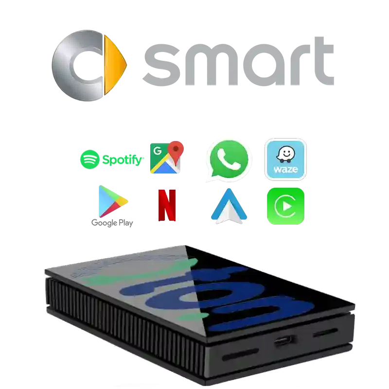 מערכת מולטימדיה אנדרואיד לסמארט (Smart) EQ ForTwo 2025 (פותח מסך) – התקנה מקצועית מבית Qton, מומחים באיתור, מיגון ומולטימדיה לרכב